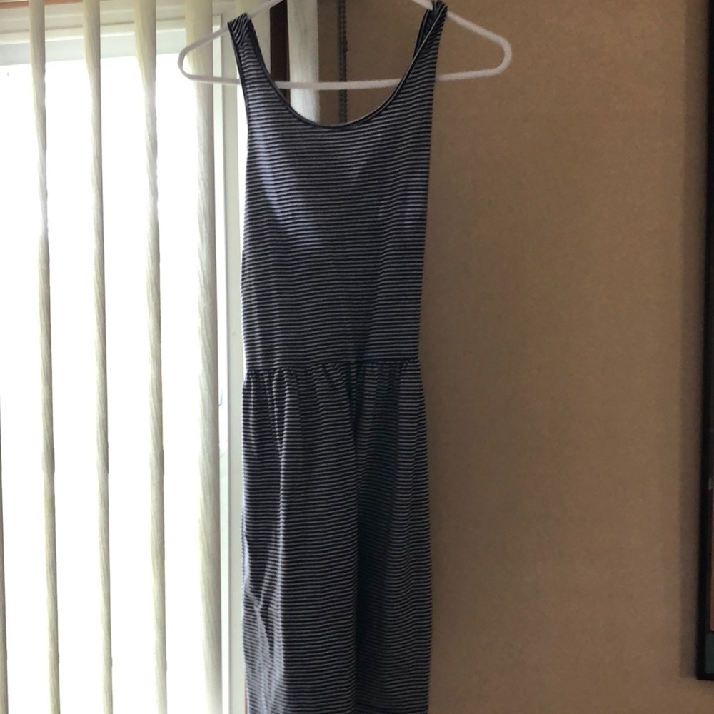 Cotton strip summer dress